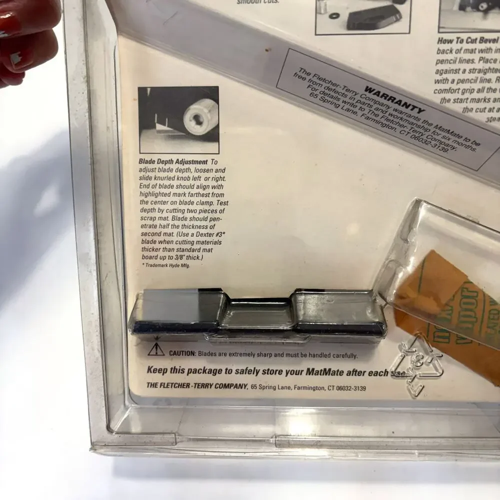 Vintage Fletcher MatMate 04-911 Bevel Mat Cutter NOS Picture Framing Tool USA
